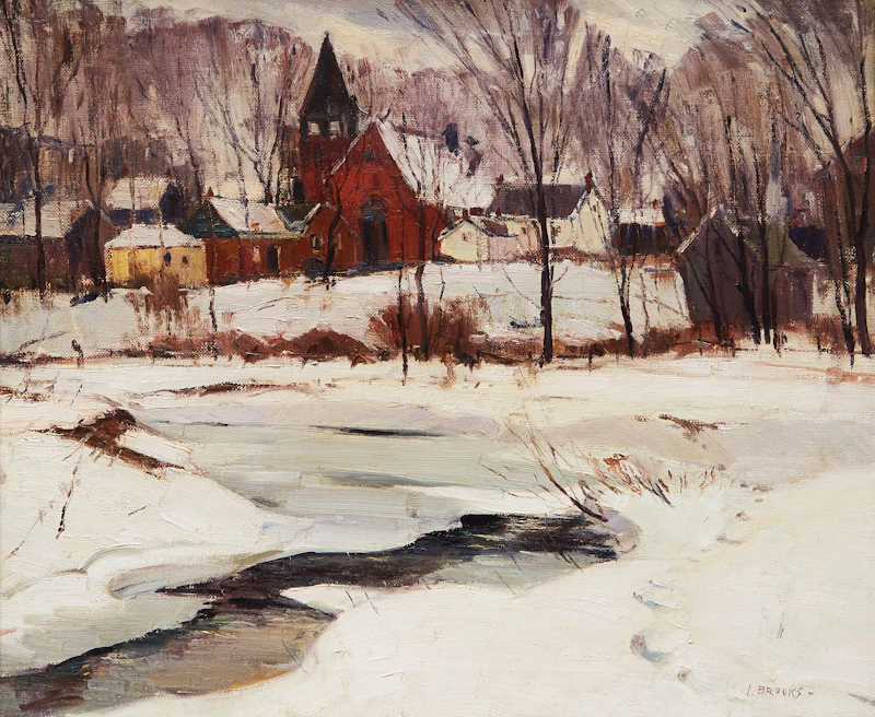 Unionville, January by Frank Leonard Brooks