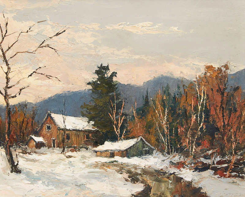Old House in Haliburton; The Red Tree by Wilf Frank Griffiths