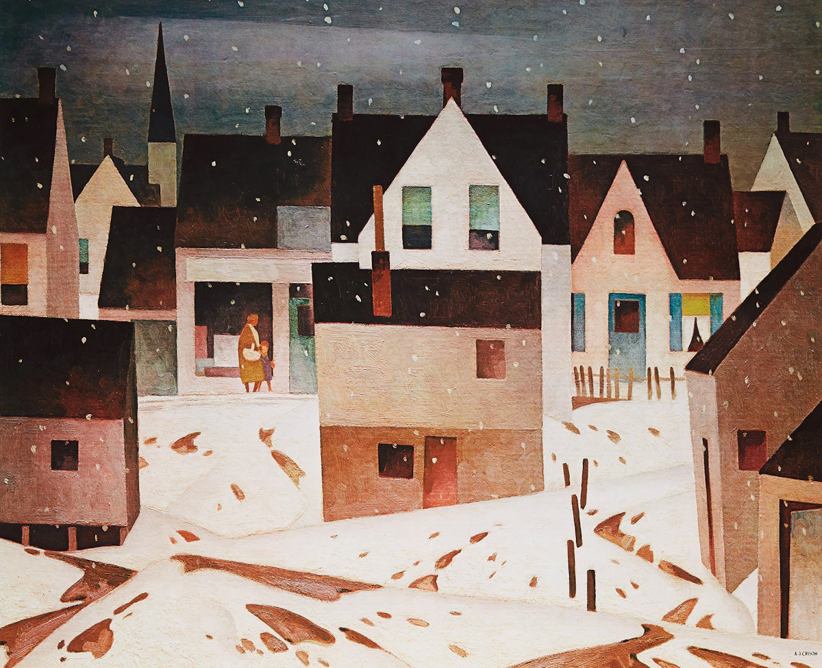 Alfred Joseph Casson, Late Flurry; In the Islands, Georgian Bay; Grey October Morning; Below Ragged Falls, four colour serigraphs