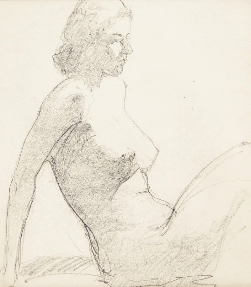 Female Nude by Manly Edward MacDonald