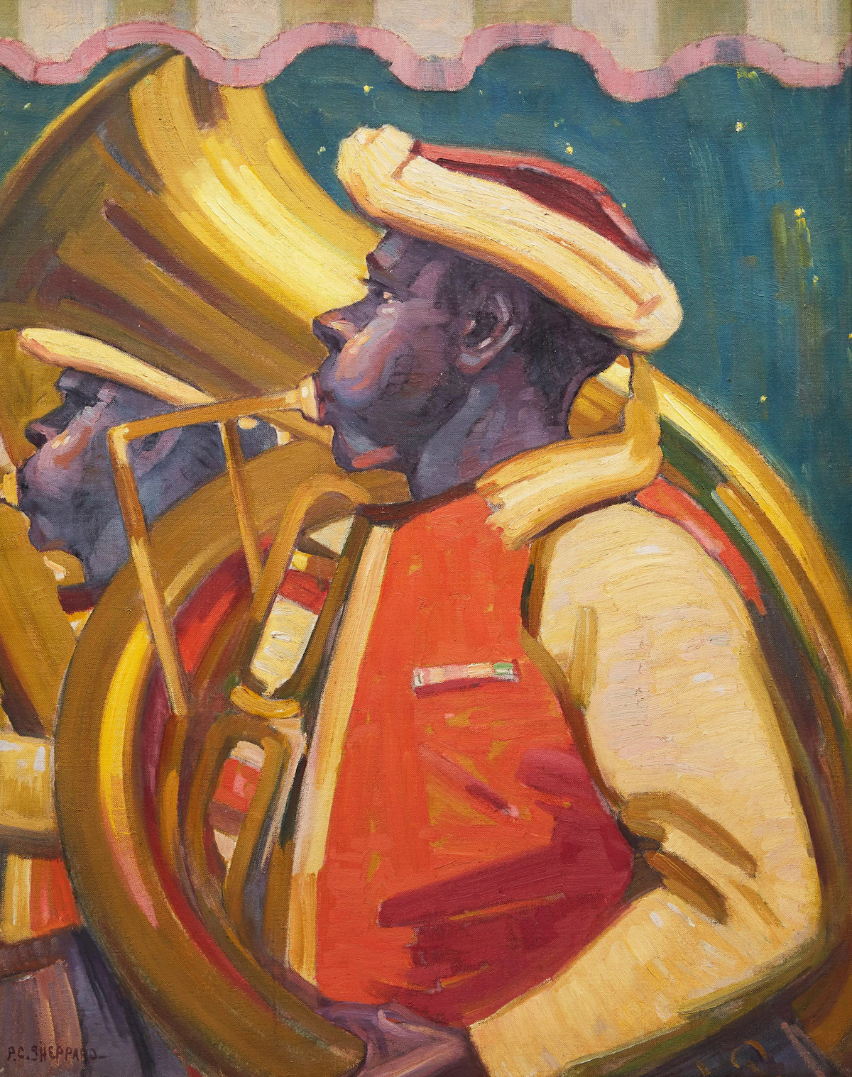 Peter Clapham Sheppard, Bandsman (West India Regiment) (1923), oil on canvas, 1923
