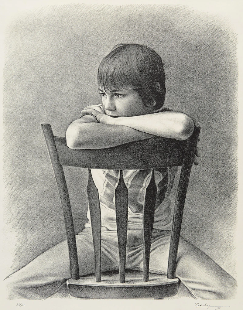 Boy in a Chair by Kenneth Danby