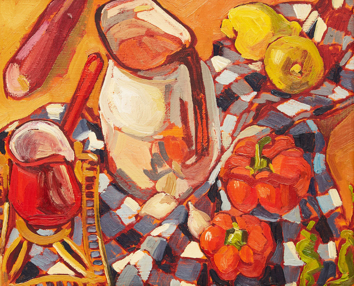Kelvin Smith, Still Life, oil on masonite, 2002