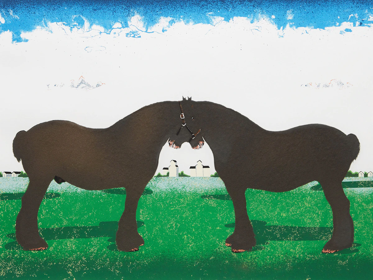 David Thauberger, Dolly & Bill, silkscreen, 1979
