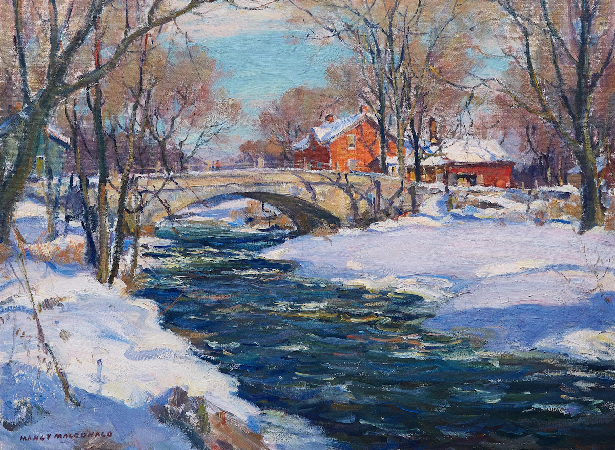Manly Edward MacDonald, Spring, Westbrook, oil on canvas
