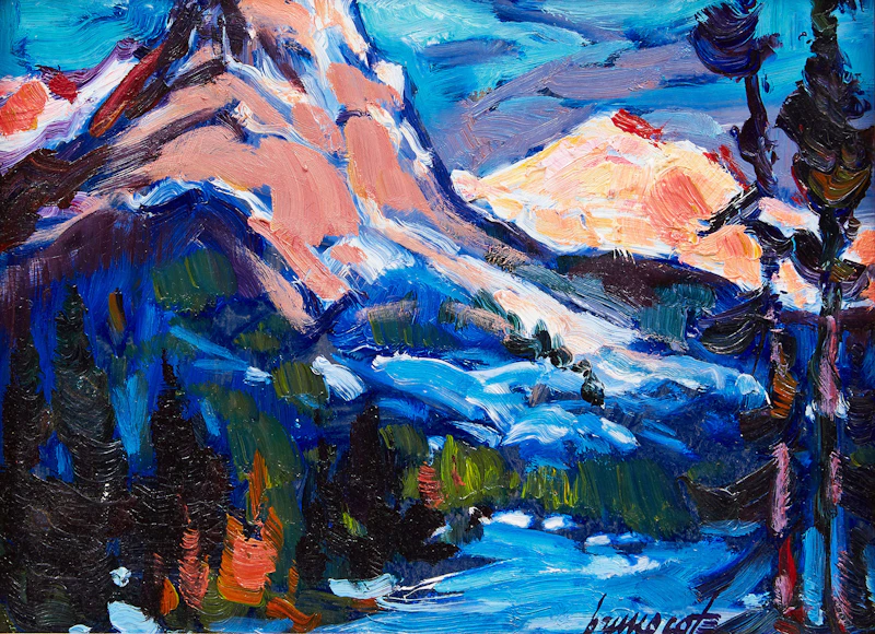 Sunset on the Rockies by Bruno Côté