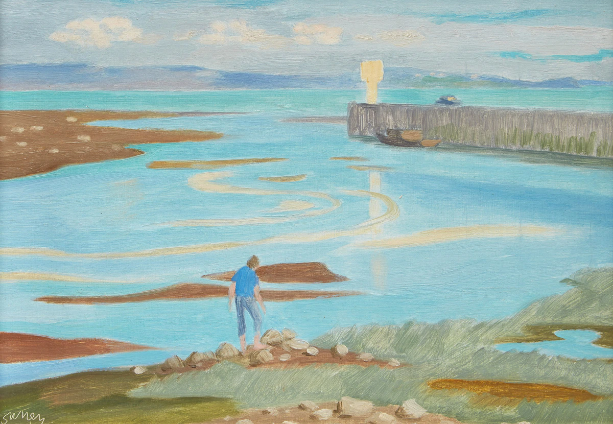 Philip Henry Howard Surrey, The Jetty, Baie St-Paul, oil on masonite, 1969