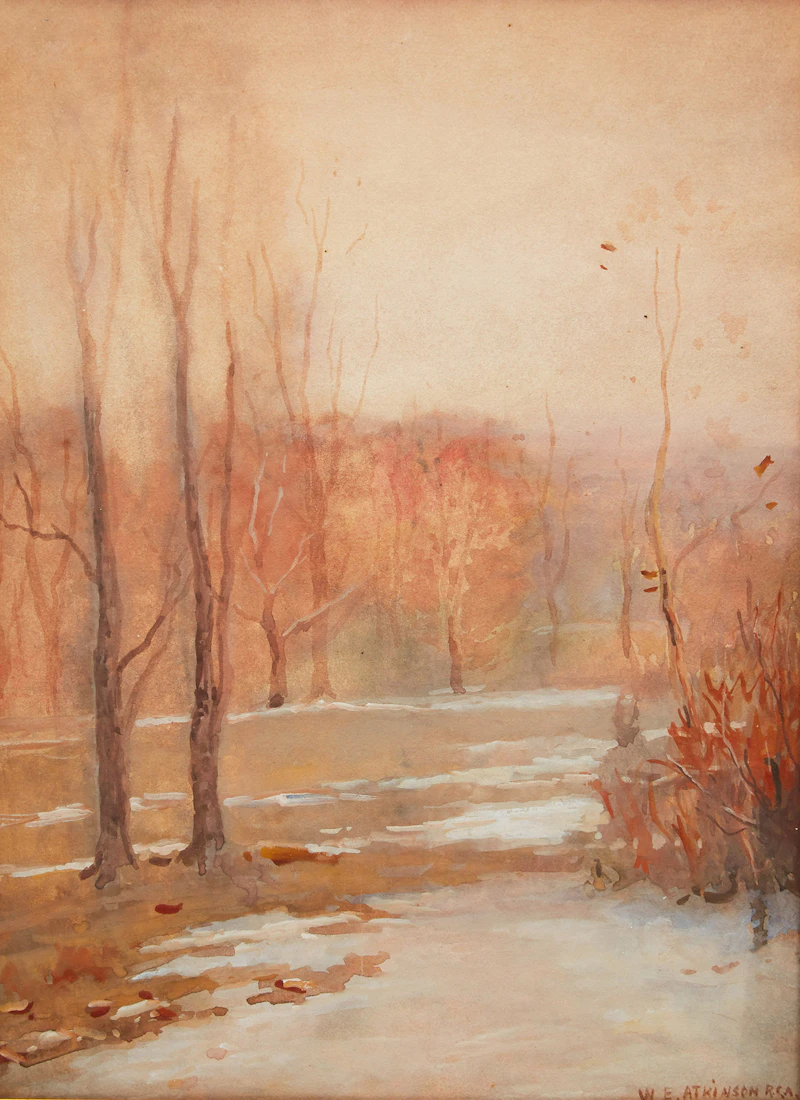 William Edwin Atkinson, October Day, watercolour