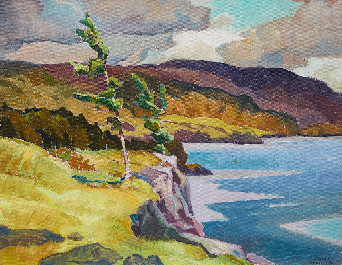 Joachim George Gauthier, McGregor Lake, oil on canvas