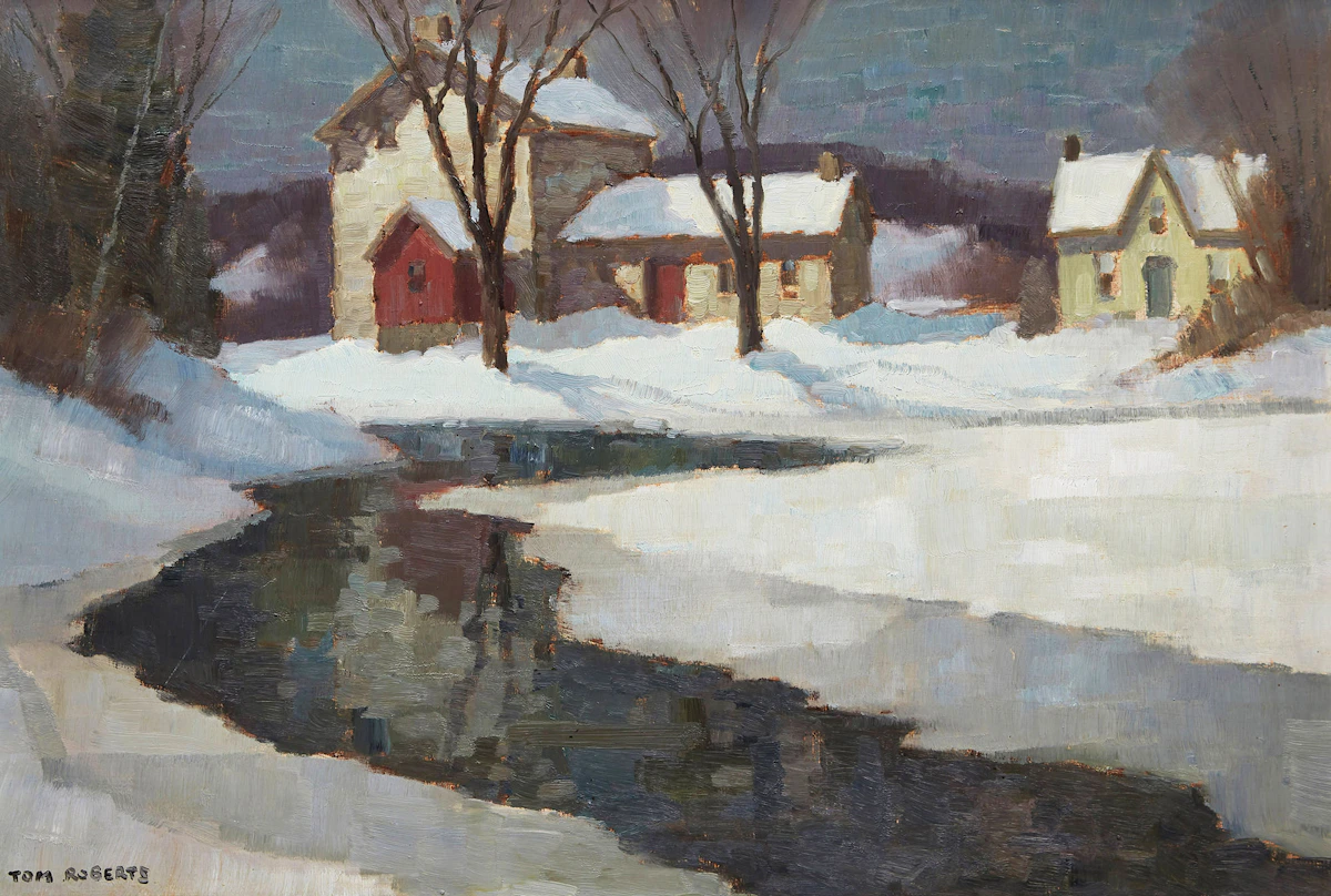 Thomas Keith Roberts, Eden Mills, oil on board, 1978