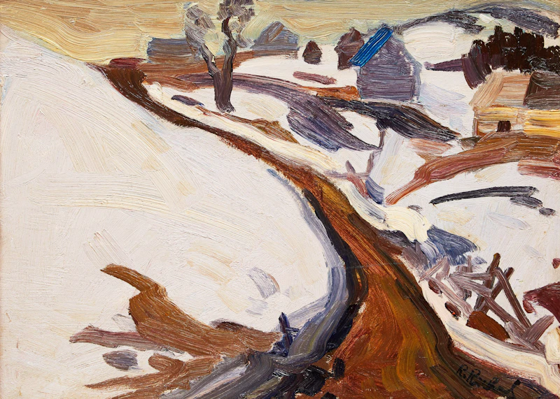 René Richard, St. Hilarion, oil on board