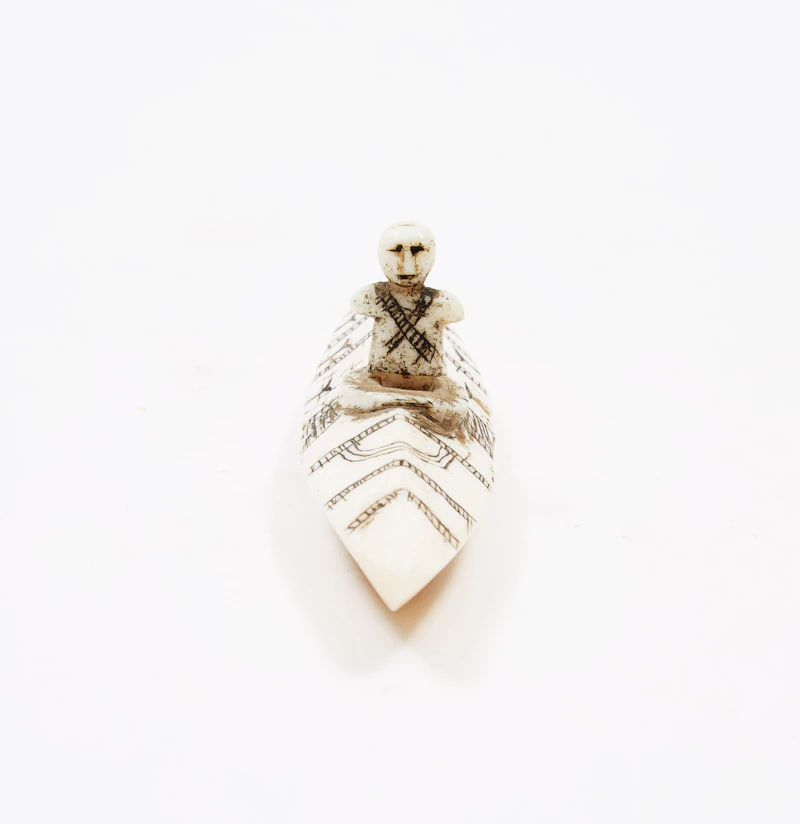 Kayaker by Unidentified Inuit Artist