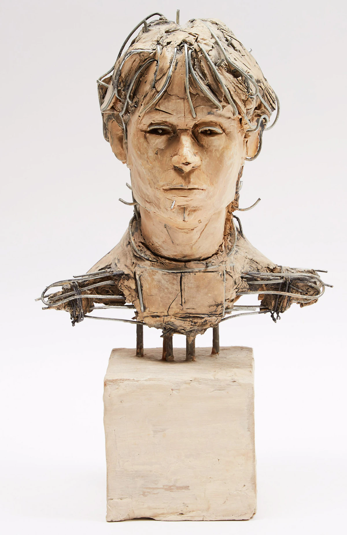 Tom Campbell, Head 3, mixed media sculpture, 1999