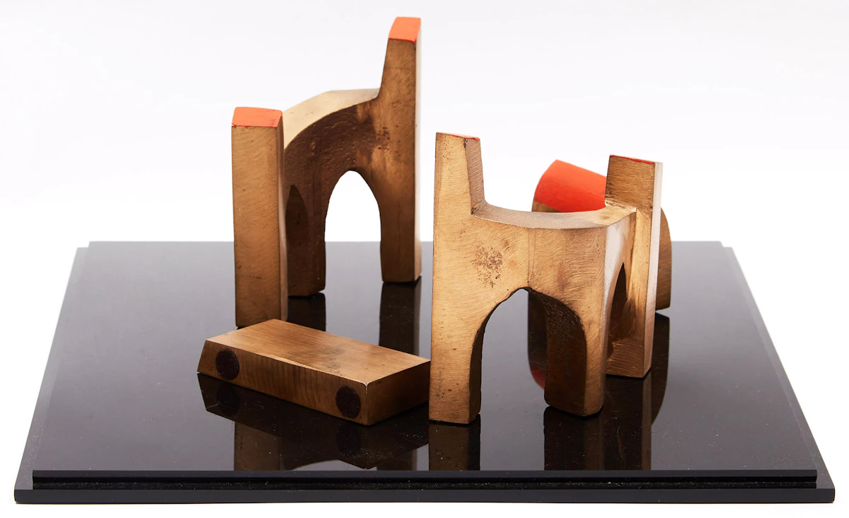 Yves Trudeau, Parvis et portails, bronze (four pieces), 2005