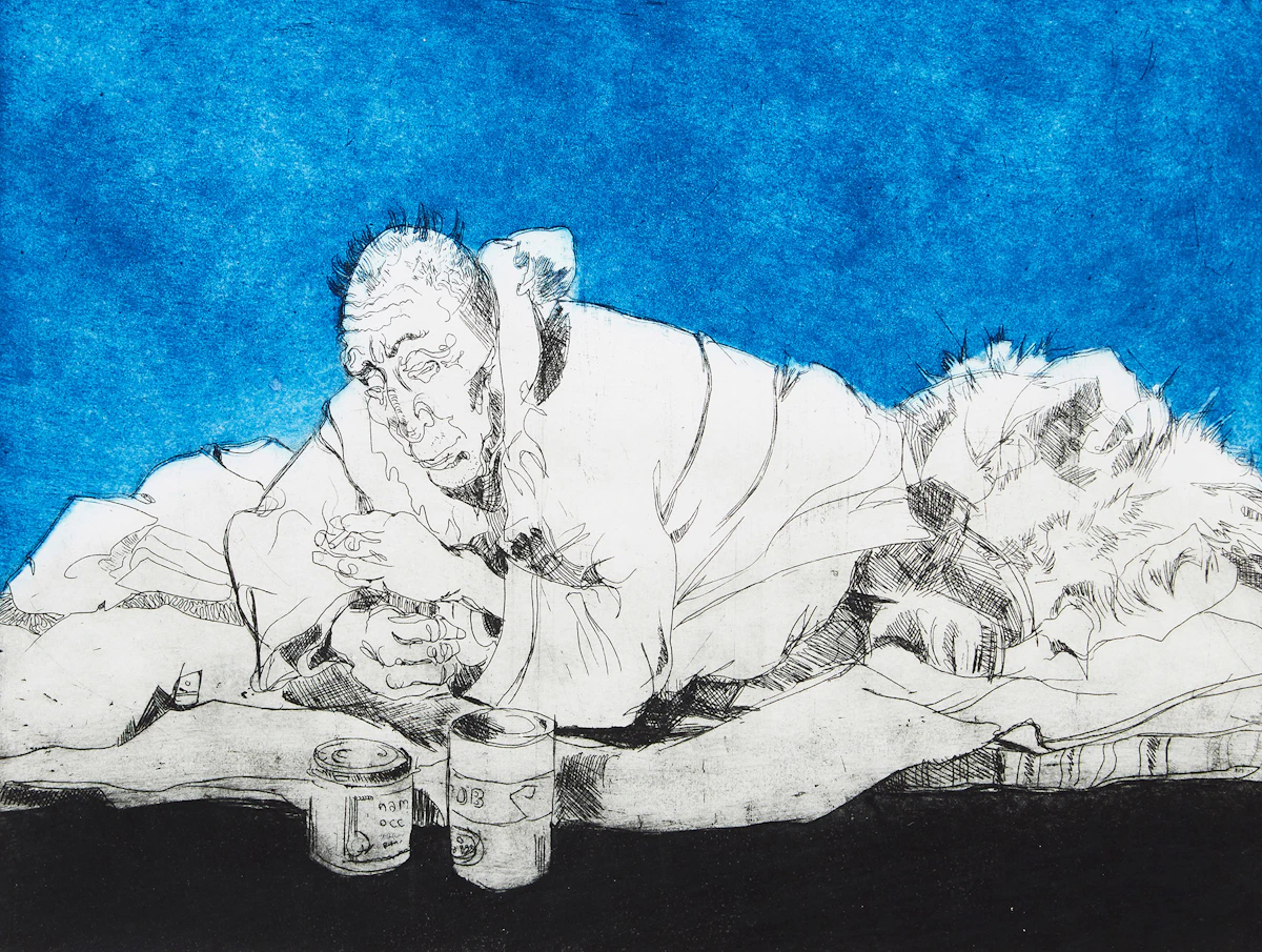 Susan Adrina Ross, Joe, colour intaglio print on paper