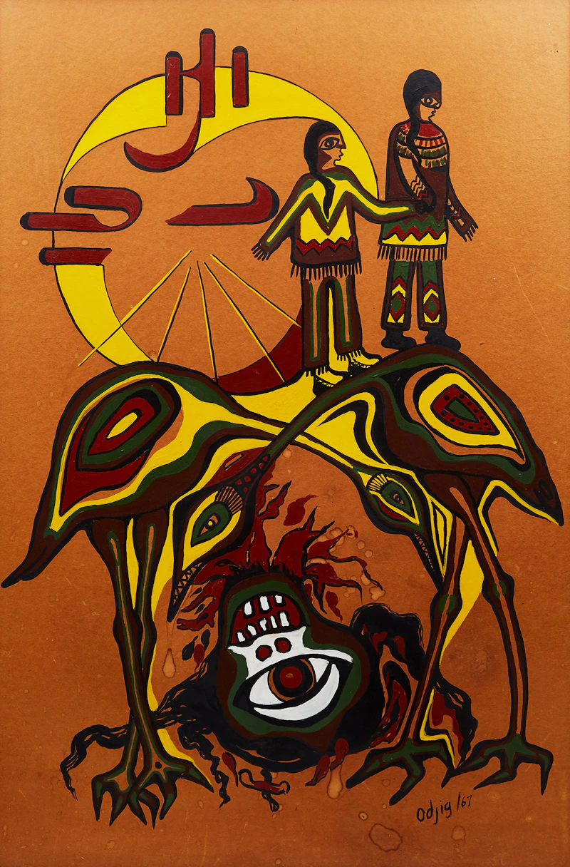 Legend of the Rolling Head by Daphne Odjig