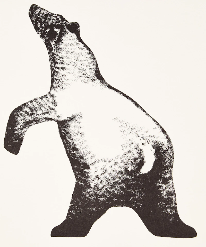 Black Bear; Running Horses; Mountain Sheep; Sea Otter by Benjamin Chee Chee