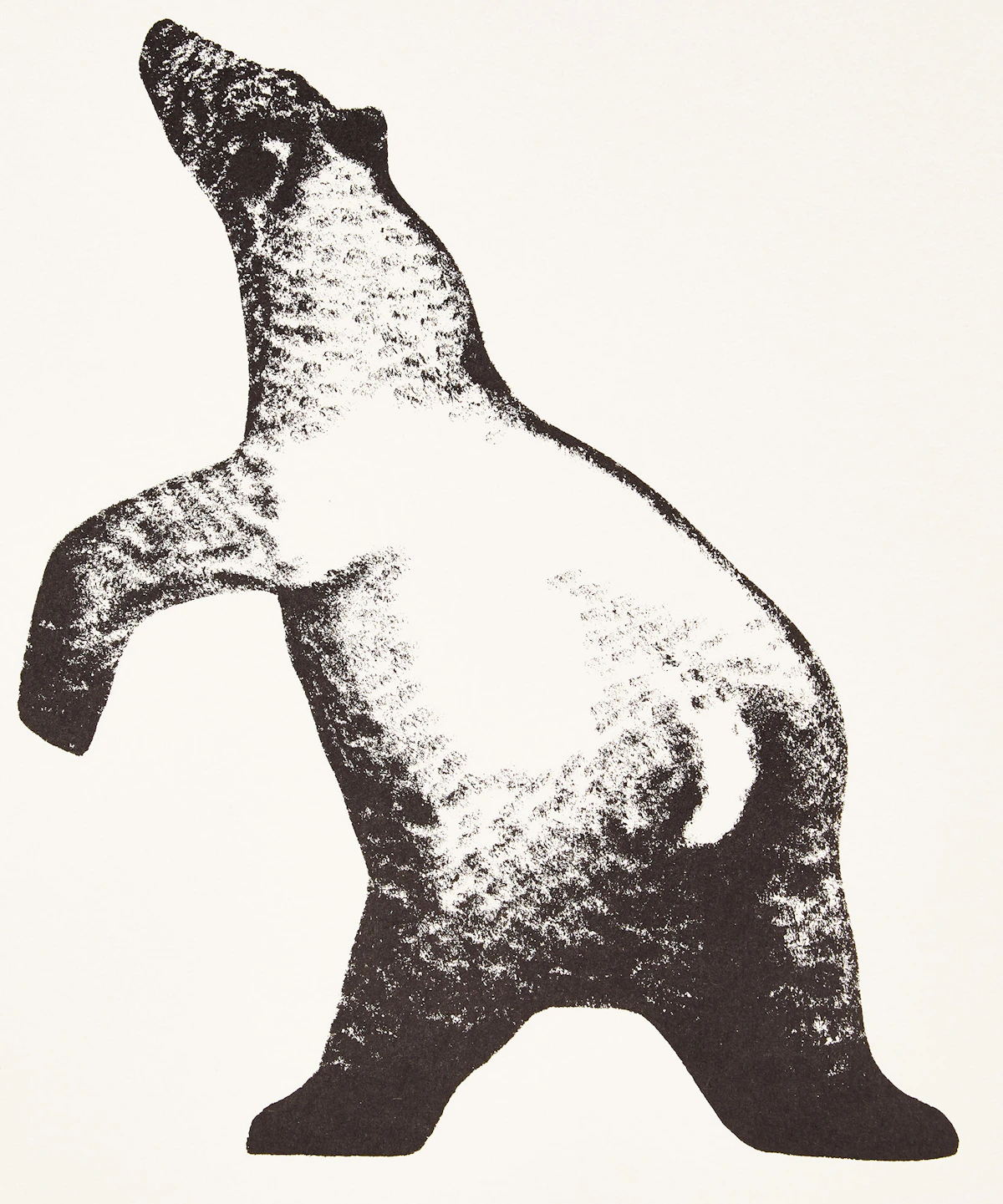 Benjamin Chee Chee, Black Bear; Running Horses; Mountain Sheep; Sea Otter, set of four lithographs, 1974