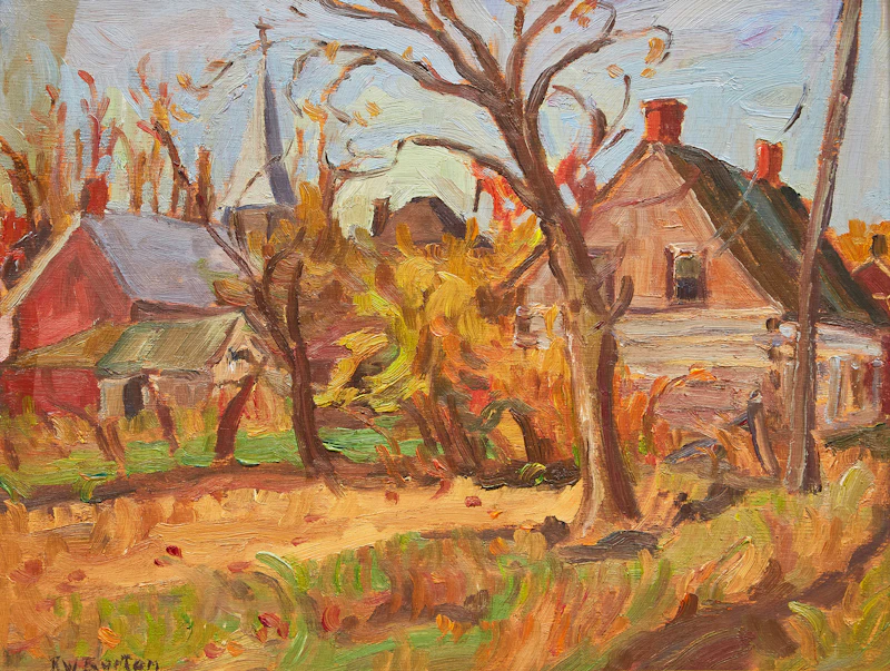 Old Log House, Richmond, Ont. by Ralph Wallace Burton