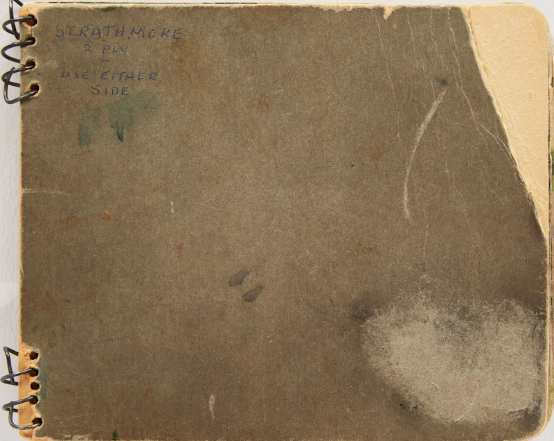 Peter Clapham Sheppard, Sketchbook of Ten Watercolours and Drawings, spiral bound sketchbook
