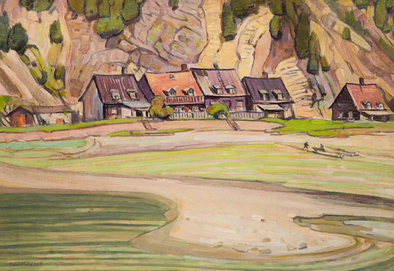 Peter Clapham Sheppard, The Hills, oil on canvas