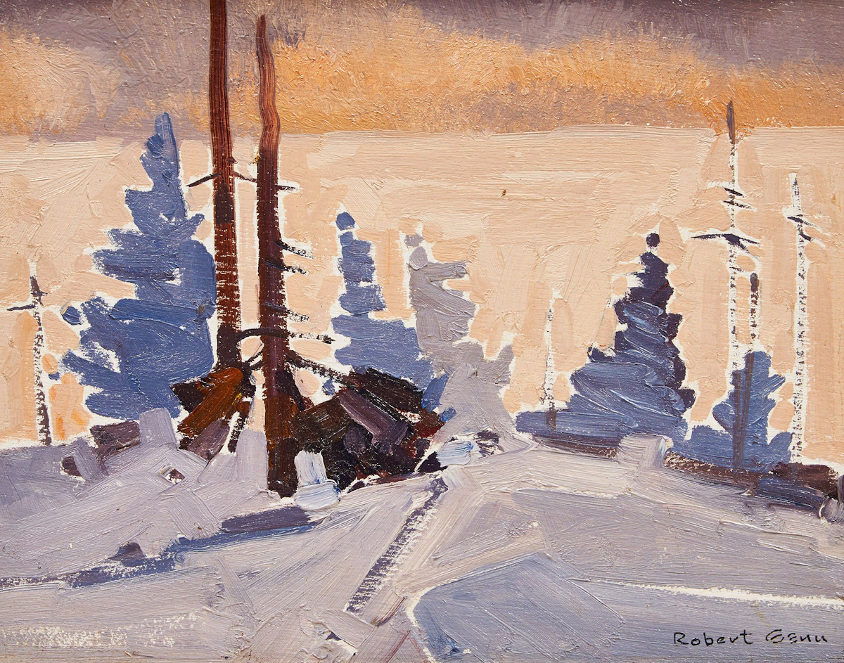 Robert Genn, January Group, oil on board, 1976