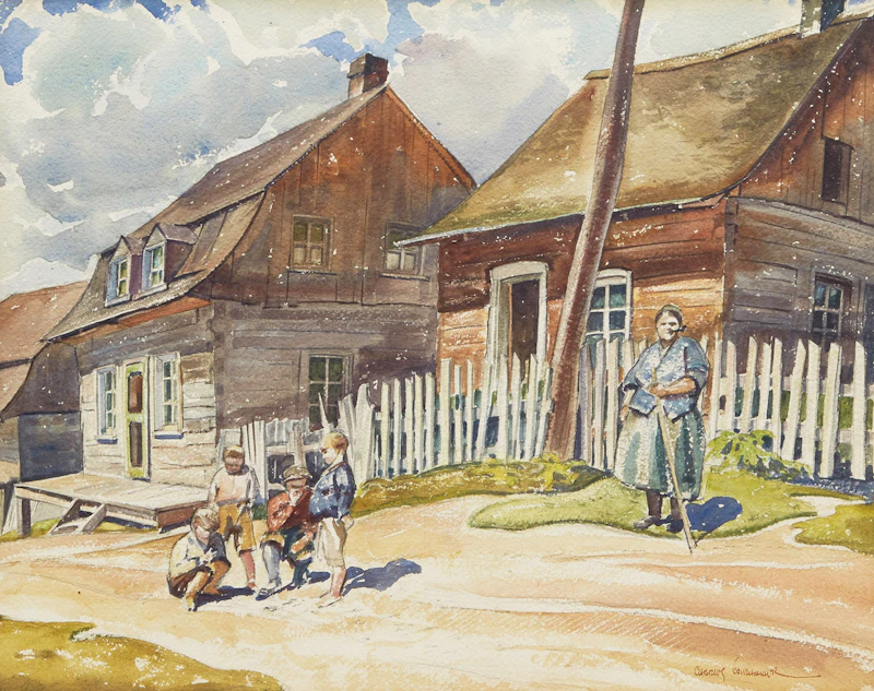 Street, St. Urbain, Quebec by Charles Goldhamer