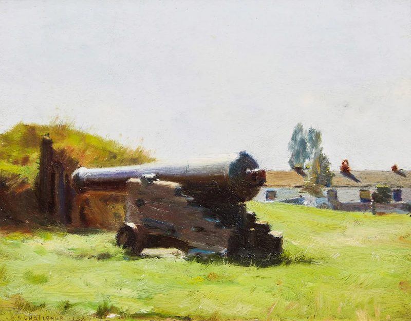 Cannon at Fort York by Frederick Sproston Challener