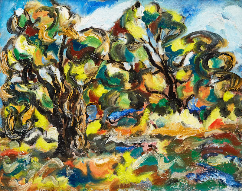 Gershon Iskowitz, Parry Sound, oil on canvas board