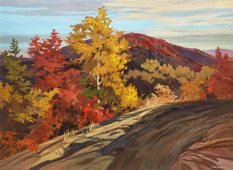 Richard Ferrier, Fall Splendor, acrylic on masonite