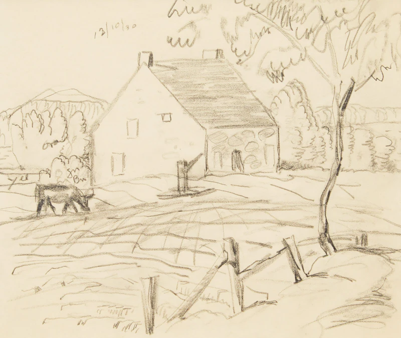 Rural Homestead by Albert Henry Robinson