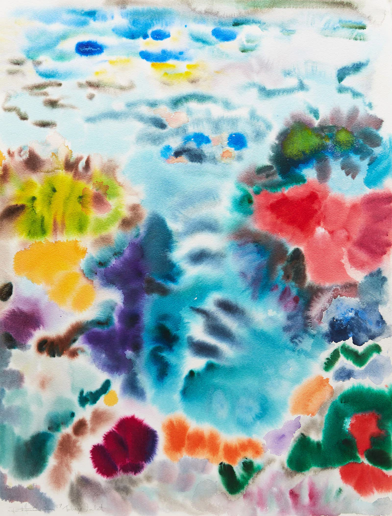 Paul Fournier, Tobago Inlet, watercolour