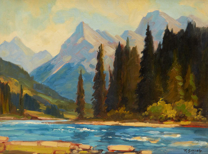 Roland Gissing, Vermillion River, oil on canvas