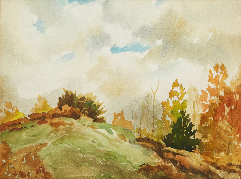 Joachim George Gauthier, Scurrying Clouds - Combermere, Ontario, watercolour