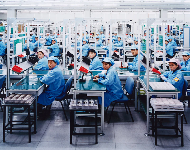 Manufacturing #15, Bird Mobile, Ningbo, Zhejiang Province, China, 2005 by Edward Burtynsky