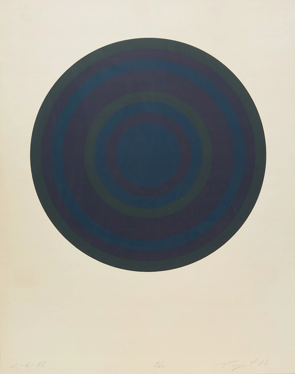 Claude Tousignant, C-6-1978, colour silkscreen