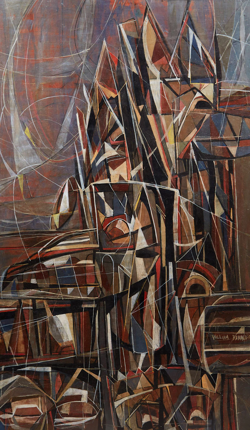 William Ronald, Untitled (1951), casein on board