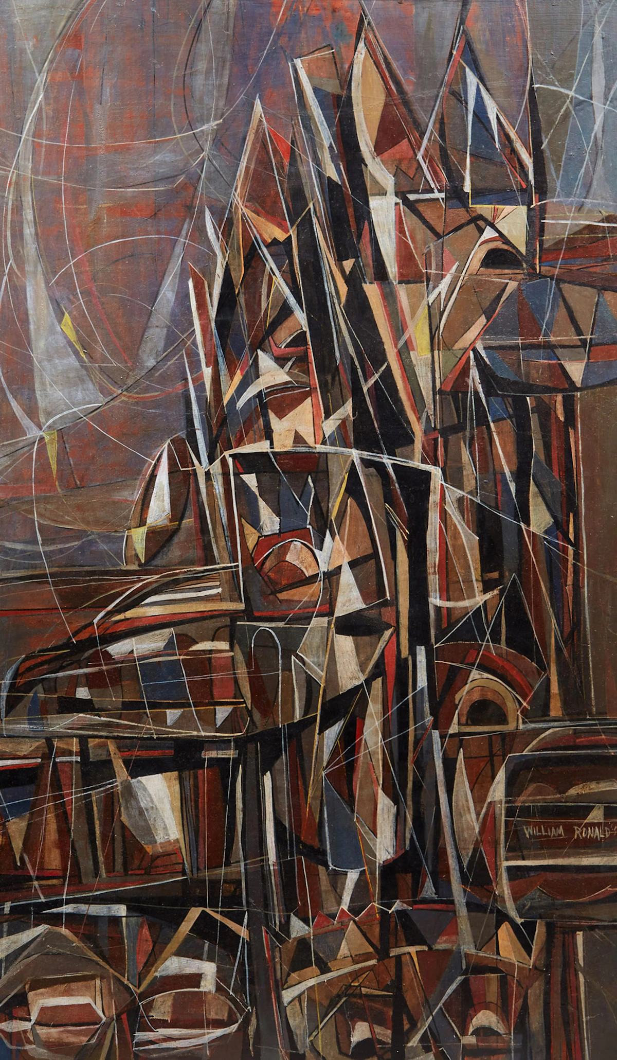 William Ronald, Untitled (1951), casein on board, 1951