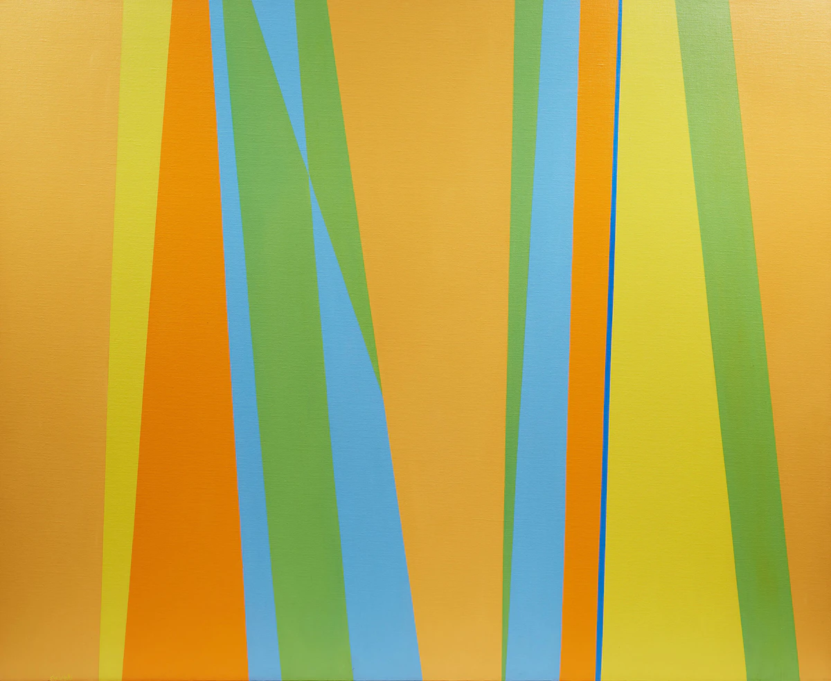 Sheila Maki, Abstraction , acrylic on canvas, 1970s
