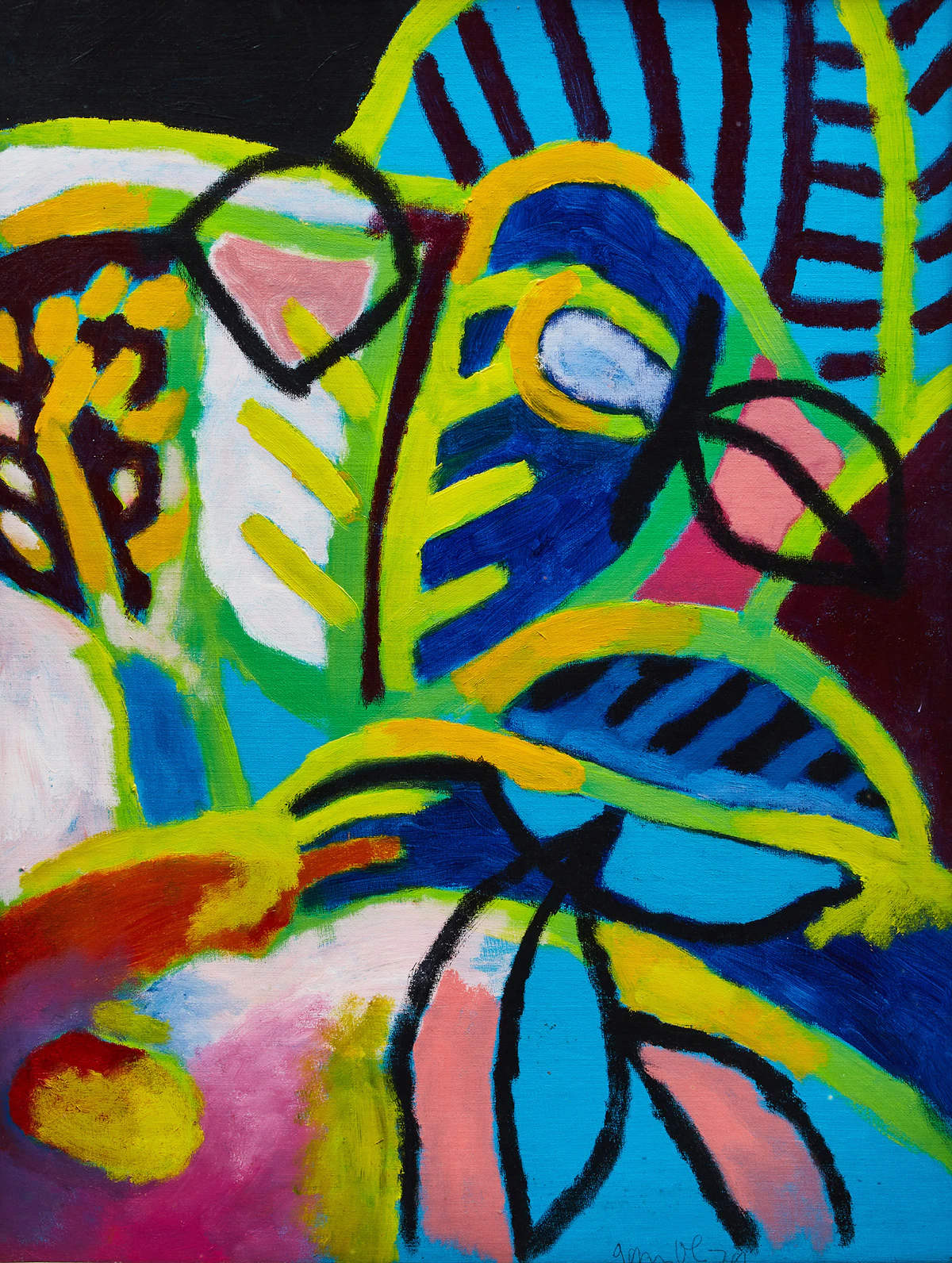 Erik Gamble, Untitled, acrylic on board, 1979