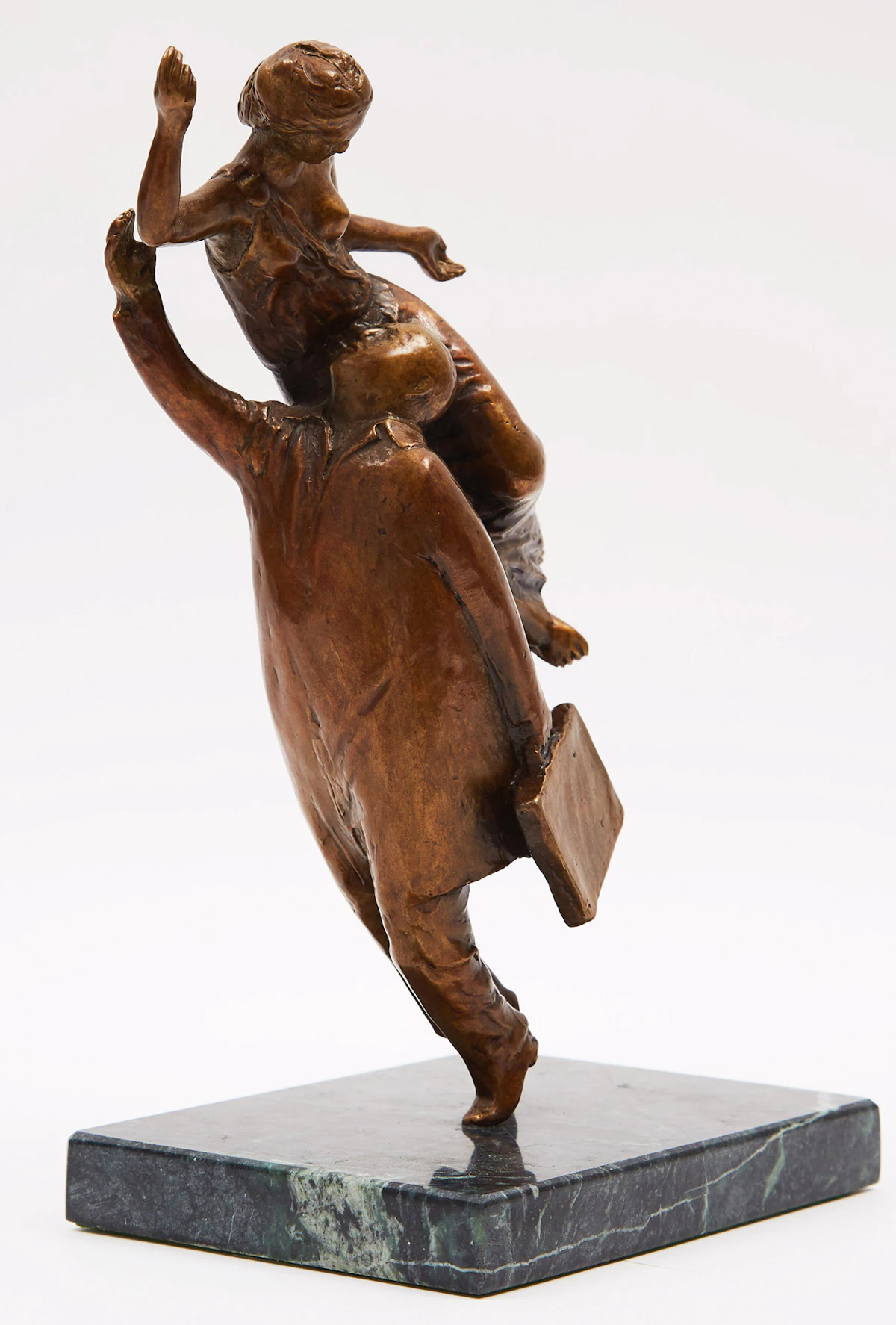 William Hodd McElcheran, A Man & Muse, patinated bronze, circa 1978