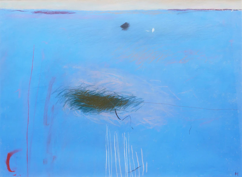 John Hartman, Nightfall - La Plaine de LaFontaine, pastel on paper