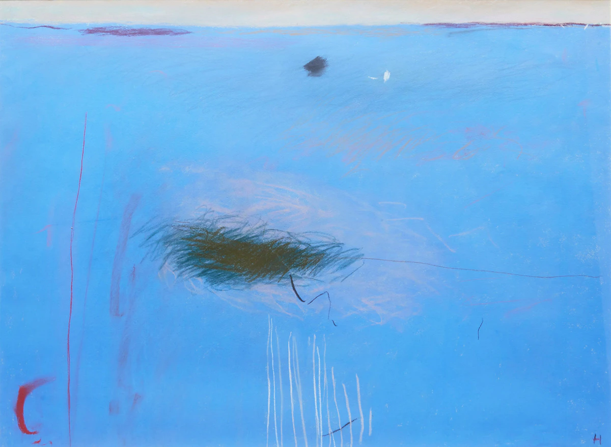 John Hartman, Nightfall - La Plaine de LaFontaine, pastel on paper, 1981