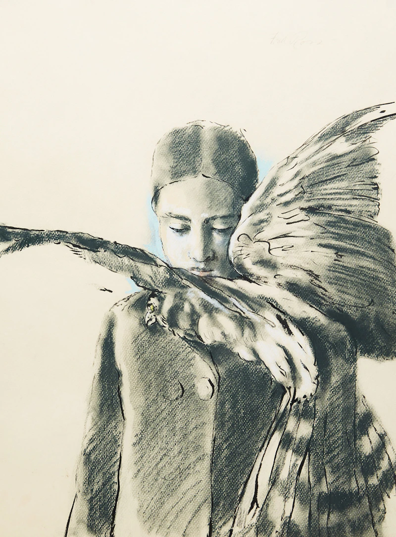 Study for “The Marsh Hawk” by Fred Ross