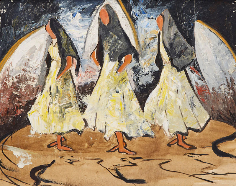 Three Dancers by Ronald York Wilson