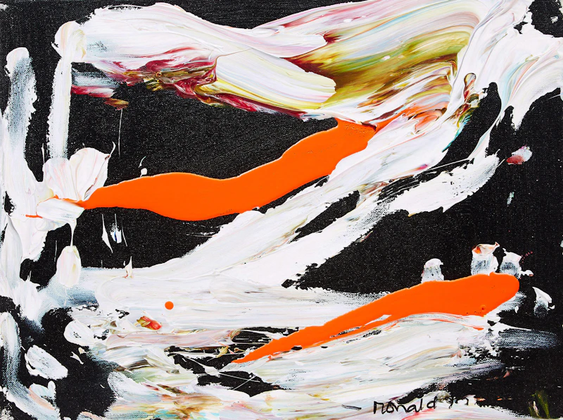 William Ronald, Blackfoot , acrylic on canvas