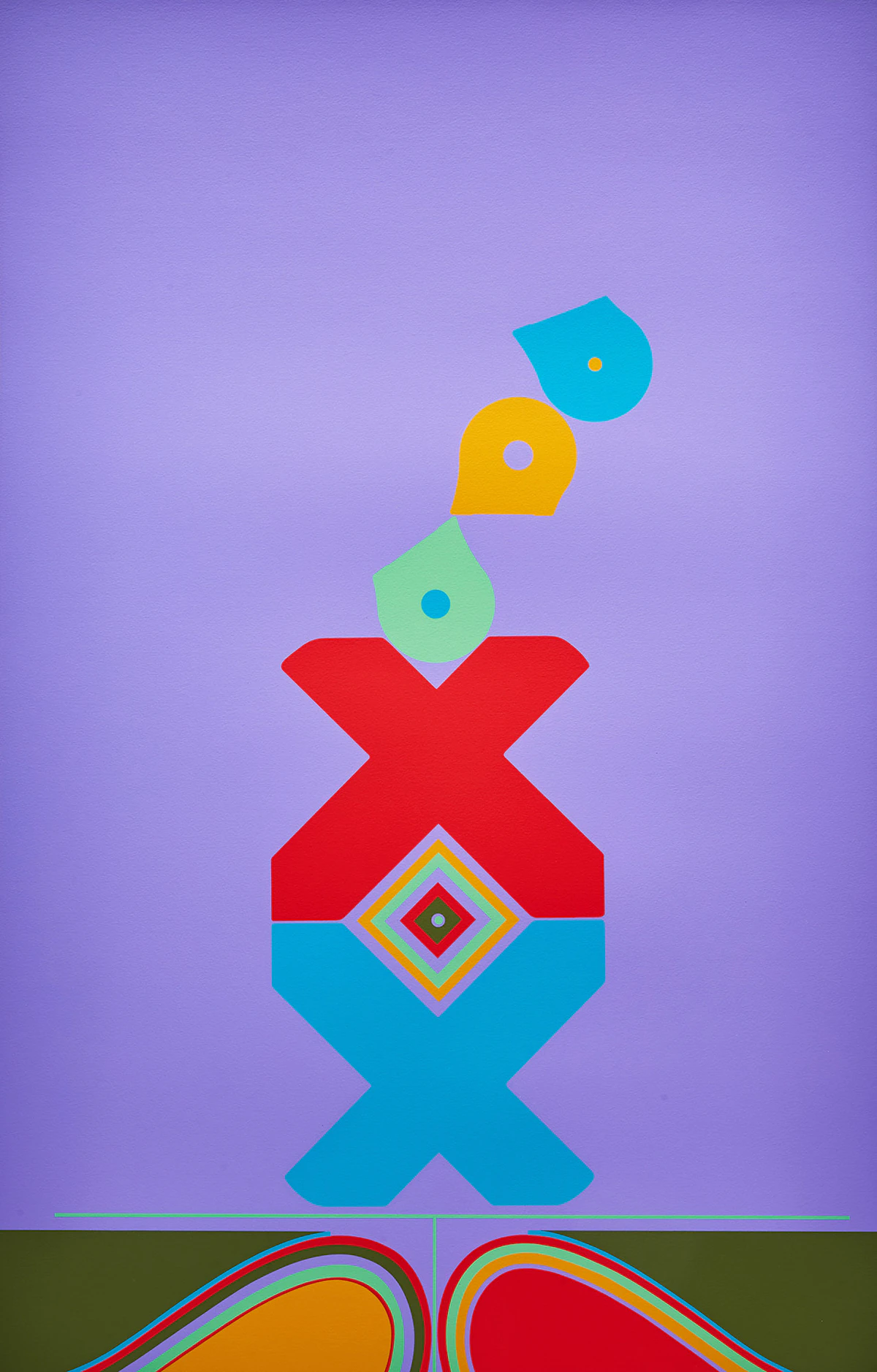 Harold Barling Town, The Candy Juggler, colour serigraph, 1970