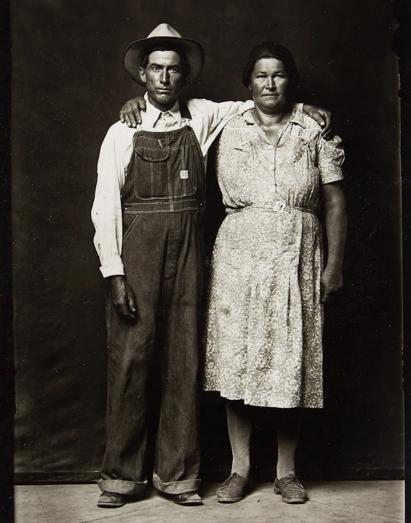 Ed and Mamie Barger, from the Heber Springs Portraits (1939-1946) by Michael Disfarmer