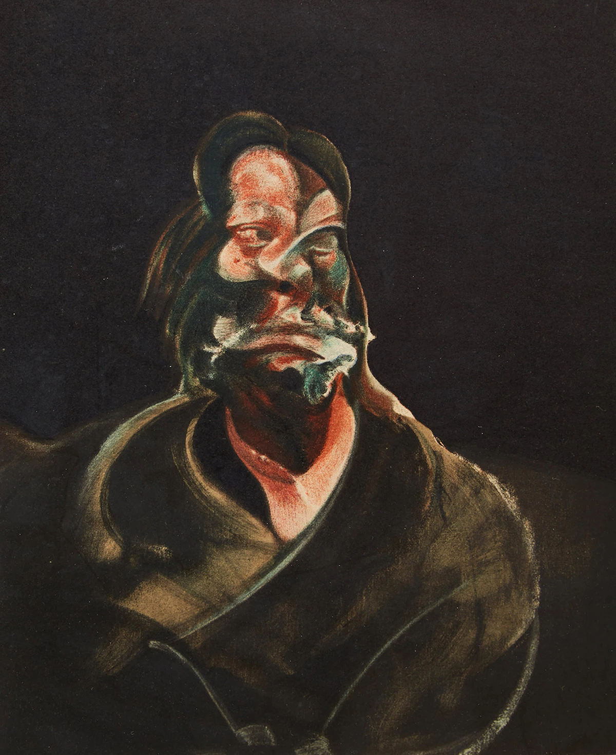 Francis  Bacon (After), Portrait of Isabel Rawsthorne, colour offset lithograph, 1966