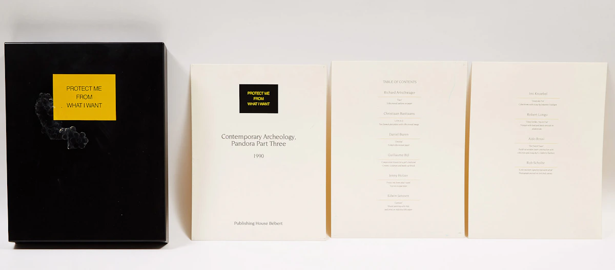 Various Artists, Protect Me From What I Want, Contemporary Archeology Pandora Part Three, mixed media, 1990